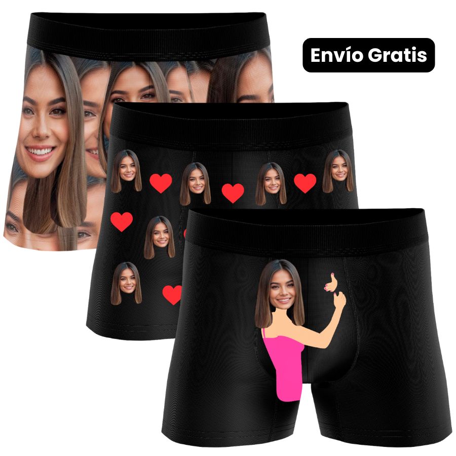 PACK 3 Bóxer personalizados