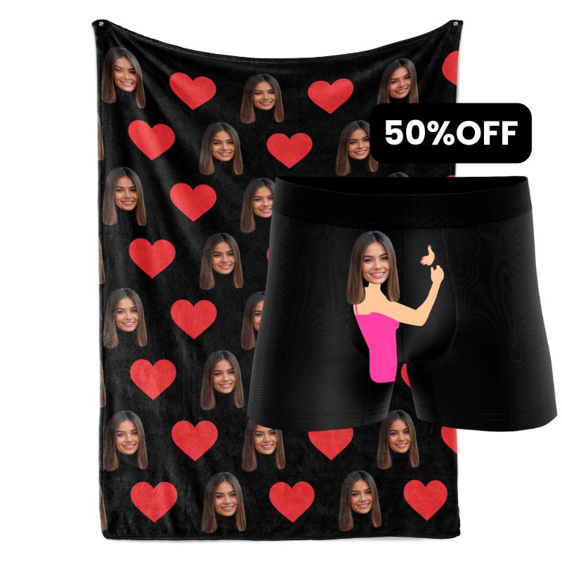 Manta + Boxer al 50%OFF personalizados