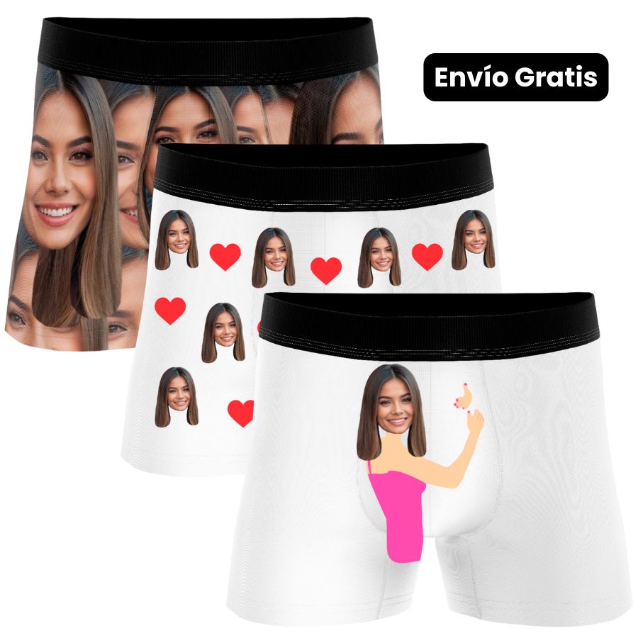 PACK 3 Bóxer personalizados