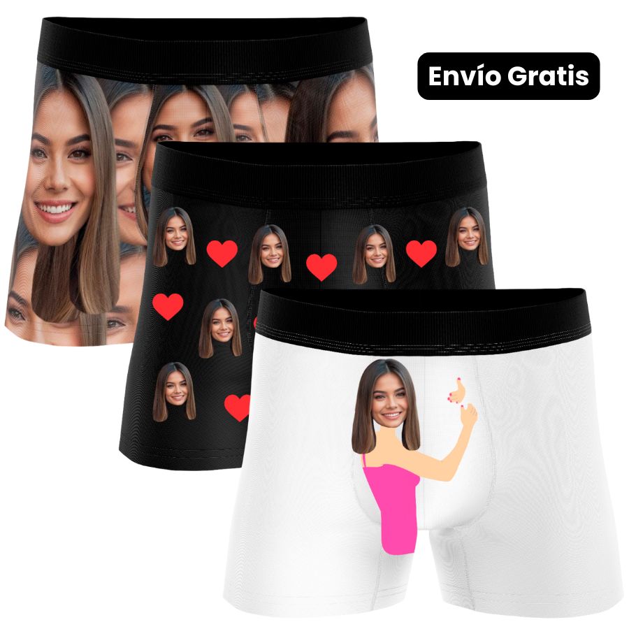 PACK 3 Bóxer personalizados
